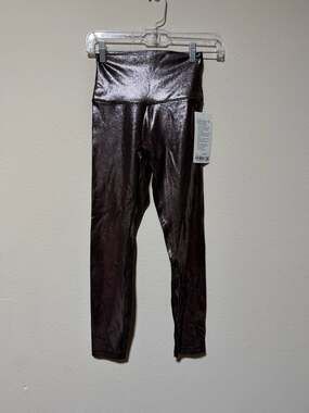 Lululemon Align High-Rise Pant 25" Shine - Radiate Foil Print French Press